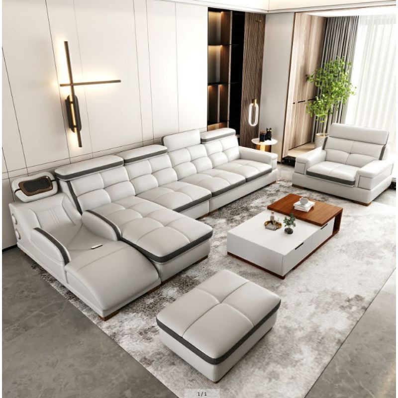 Sofa Kulit Mewah Sofa Tamu Terbaru Elegant Sofa Tamu Kualitas Terbaik Fullseat