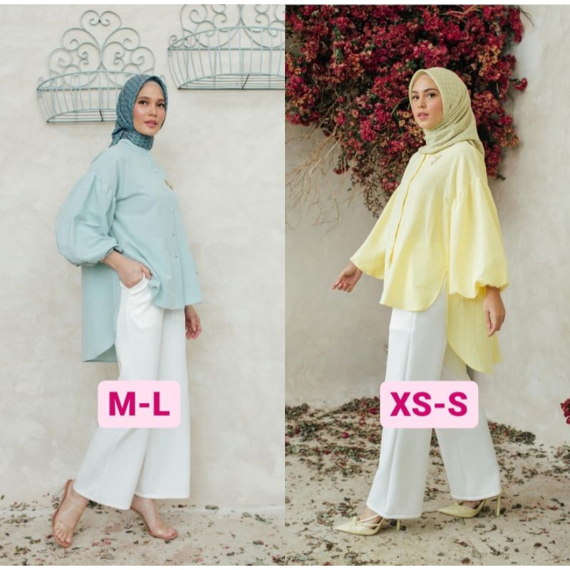 Brooklyn Blouse Butter Wearing Klamby