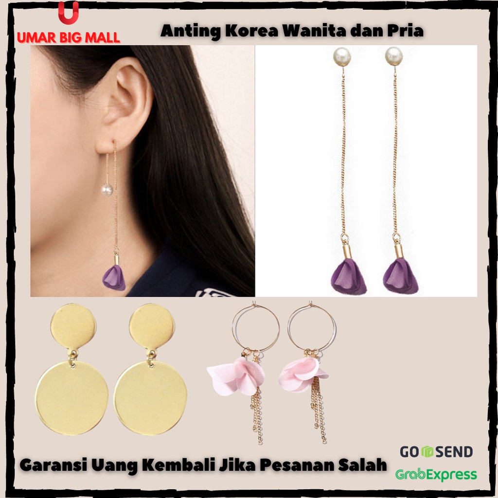 Anting Titanium  Hijab Korea Tusuk Jepit Panjang Aksesoris Wanita dan Pria Set AP2070 AP2266 AP2035