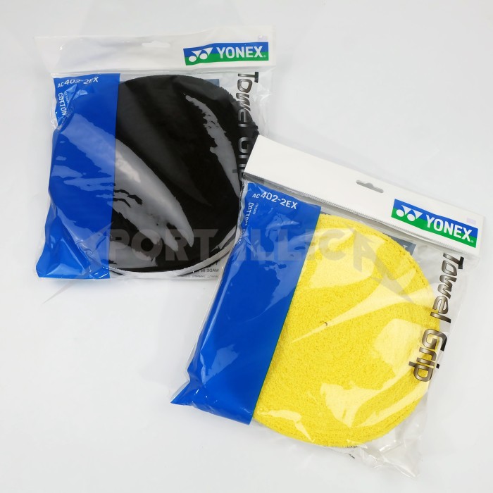 Grip Handuk / Towel Grip Yonex AC402-2EX / AC 402-2 EX Roll - Hitam (Kode 008))