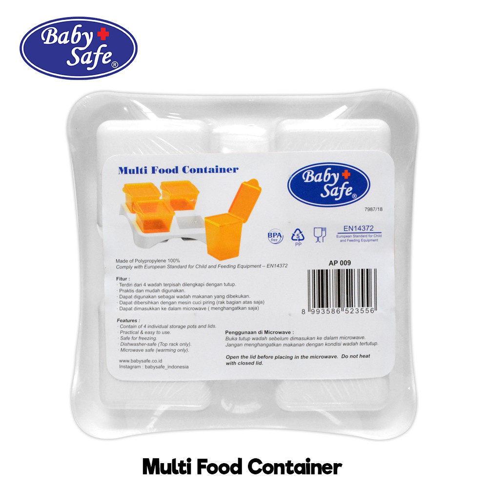 BABYSAFE MULTI FOOD CONTAINER AP009