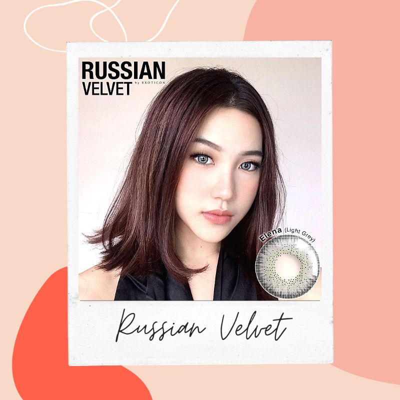 Softlens Soplen Soflens Minus X2 Russian velvet 16mm Grey Normal