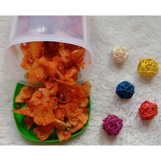 

Keripik Singkong Pedas Wijen 500gr