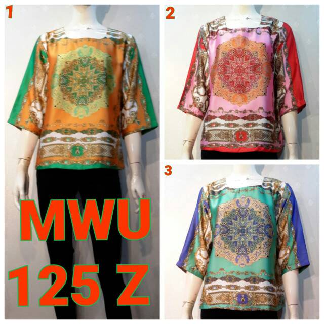 Atasan MWU 125 Z, motif batik