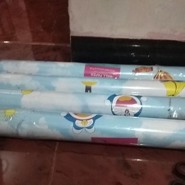 Bayar Di Tempat (cod) Wallpaper Dinding Motif Kembang Emas ±45 Cm X 10 M