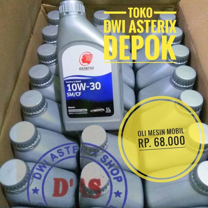 [[BISA COD]] oli mesin mobil idemitsu 10w/30 10/30 10w-30 10-30