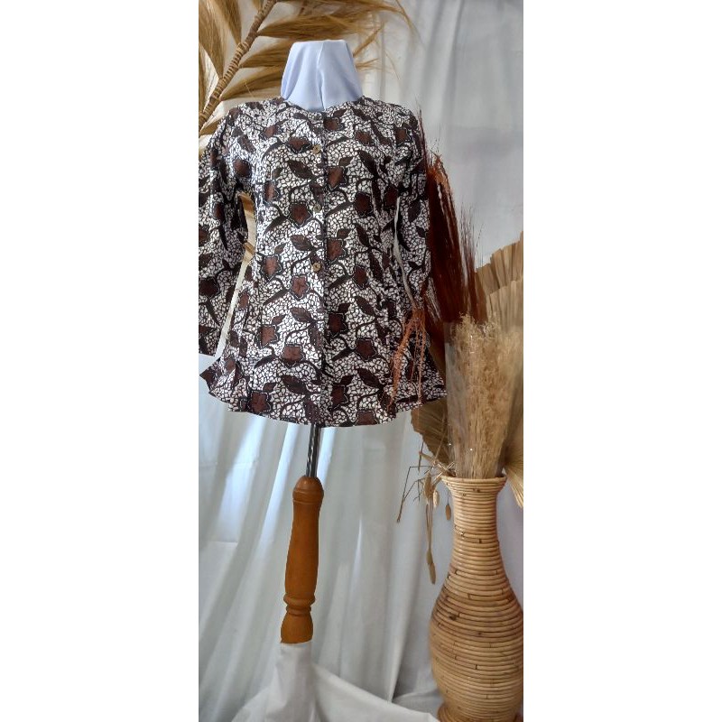 bluse peplum batik