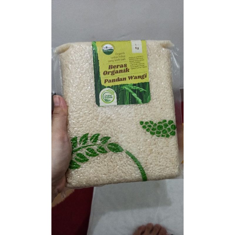 [ORGANIK] BERAS PANDAN WANGI | Beras Lingkar Organik | MPASI | Kemasan Vakum 1 Kg