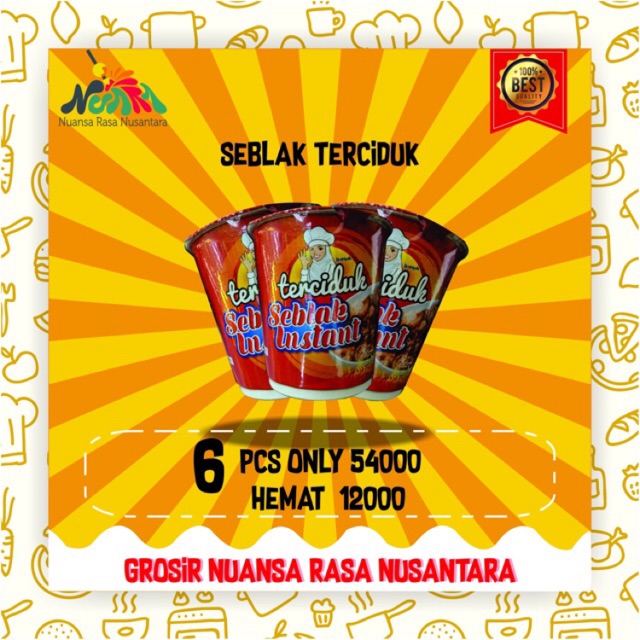 

[ PAKET GROSIR 6 PCS TERMURAH ] SEBLAK INSTANT TERCIDUK NAPISAH - Praktis & Nikmat Gurih Pedas