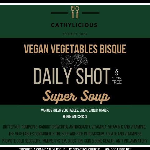 

SALE VEGAN 5 JARS CATHYLICIOUS RECOVERY QUARANTINE HEALTH SELFCARE BROTH - 5VEGANDAILYSHOT BUMBU &