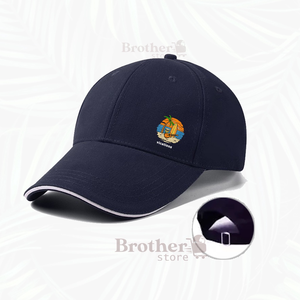 BROTHERSTORE Topi Baseball Distro Articlel vications Topi Baseball List print hitam Premium