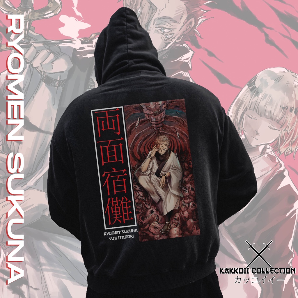 Jaket Hoodie Anime - Ryomen Sukuna Jujutsu Kaisen