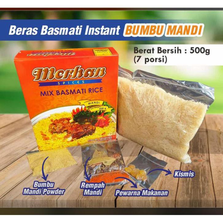 

PROMO (Paket beras basmati + rempah/bumbu jadi) tinggal olah MERHAN bumbu khas timur