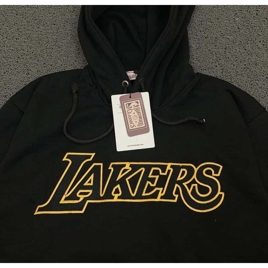 Sweater Hoodie NBA LA Lakers Fullbordir&amp;Fulltag Original Premium