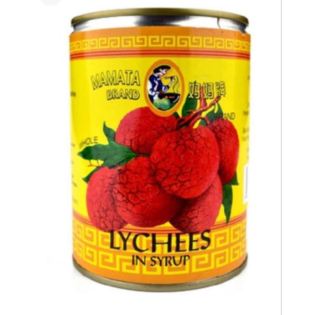 

Buah Leci Kaleng Lychees in Syrup ukuran 565 gram merek Mamata - Mili