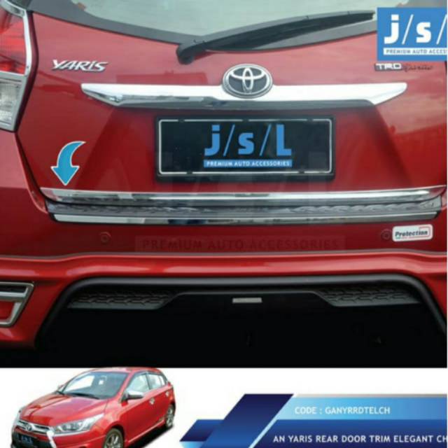 List pintu belakang all new Yaris chrome jsl