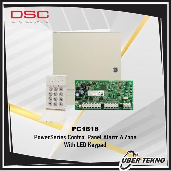 Sirene Dsc Pc1616 6 Zone Alarm Control Panel With Led Keypad