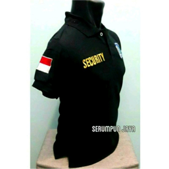 HARGA KHUSUS XXXL KAOS SECURITY POLO BORDIR