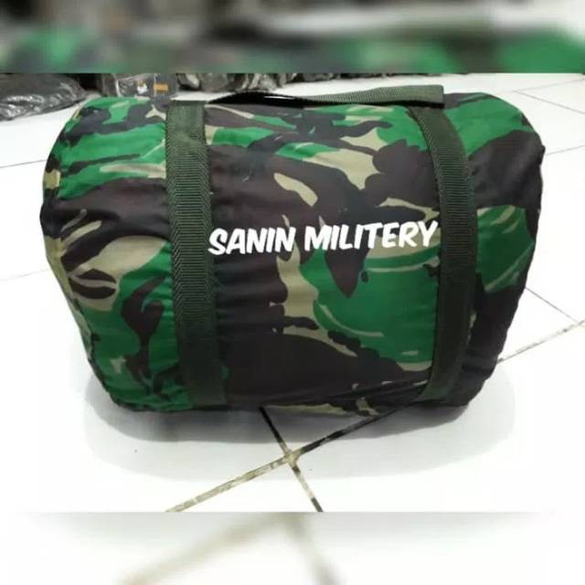 Termurah di Shopee  Sleeping bag/selimut kasur lipat gulung/loreng/doreng jatah TNI