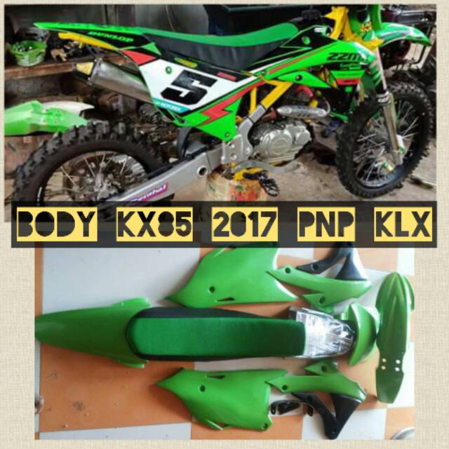 Body trail kx85 2017 pnp klx body trail plastik tangki jok besi