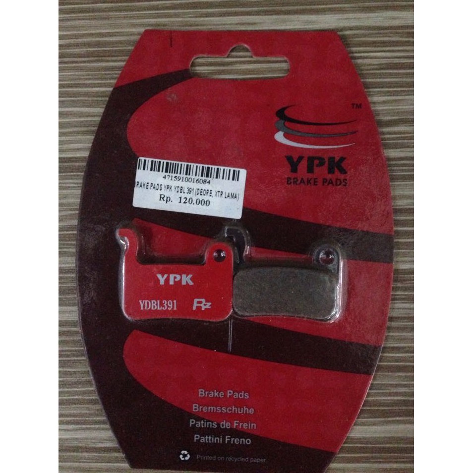 BRAKE PAD YPK YDBL 391 DEORE XTR LAMA