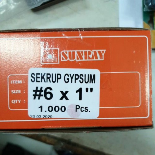 sekrup gipsum Screw Gypsum 6x1