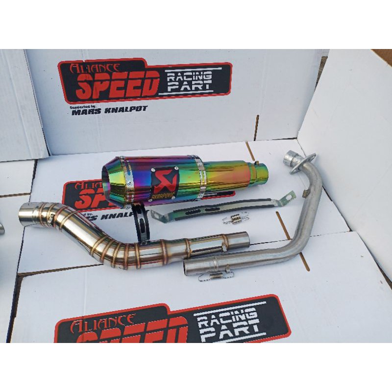 Knalpot Akrapovic GP Pelangi R15 V3 V4 V2 CBR 150R CB150R VIXION XABRE GSX SONIC BYSON SCORPIO LOREN