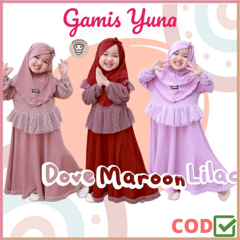 gamis YUNA | gamis anak perempuan 1 2 3 4 5 6 7 8 9 10 Th