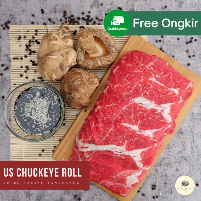 

Us Chuck Eye Roll / Shabu Slice / Choice Daging Sapi 1Kg Bbshop555