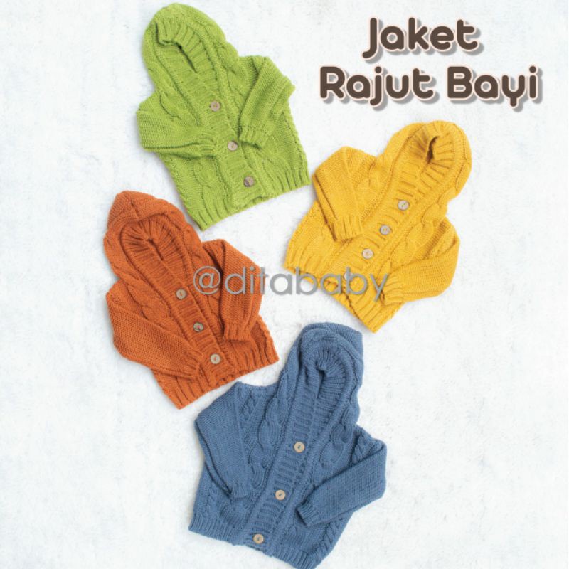 Jaket Bayi Rajut Baju cardigan rajut bayi Baju bayi Jaket bayi rajut cardigan bayi baju rajut hoodie