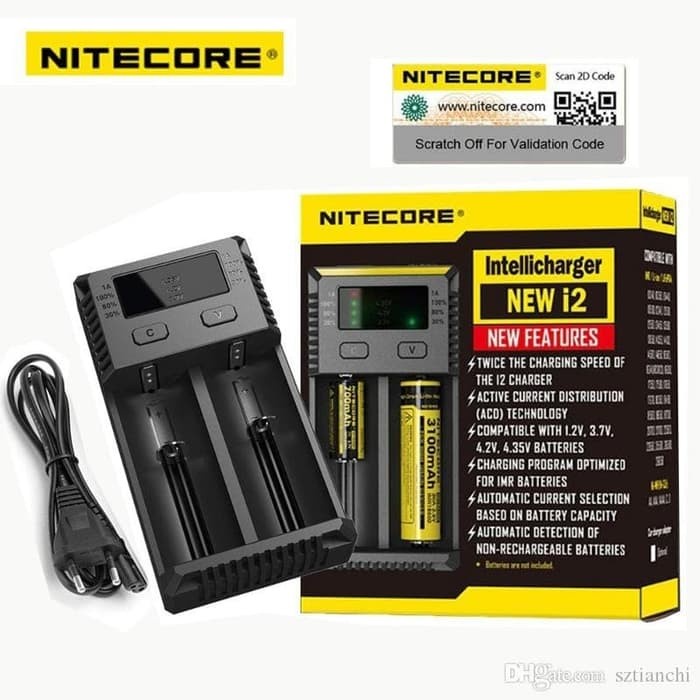 Charger 2 battery Nitecore i2 new version - authentic