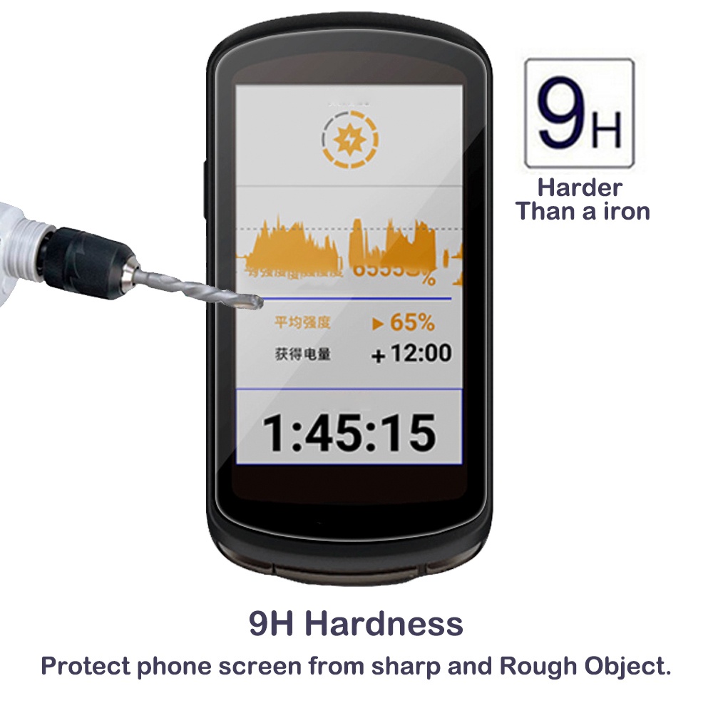 Pelindung Layar Tempered Glass 2.5D HD Anti Gores Untuk Garmin Edge 1040 GPS Stopwatch