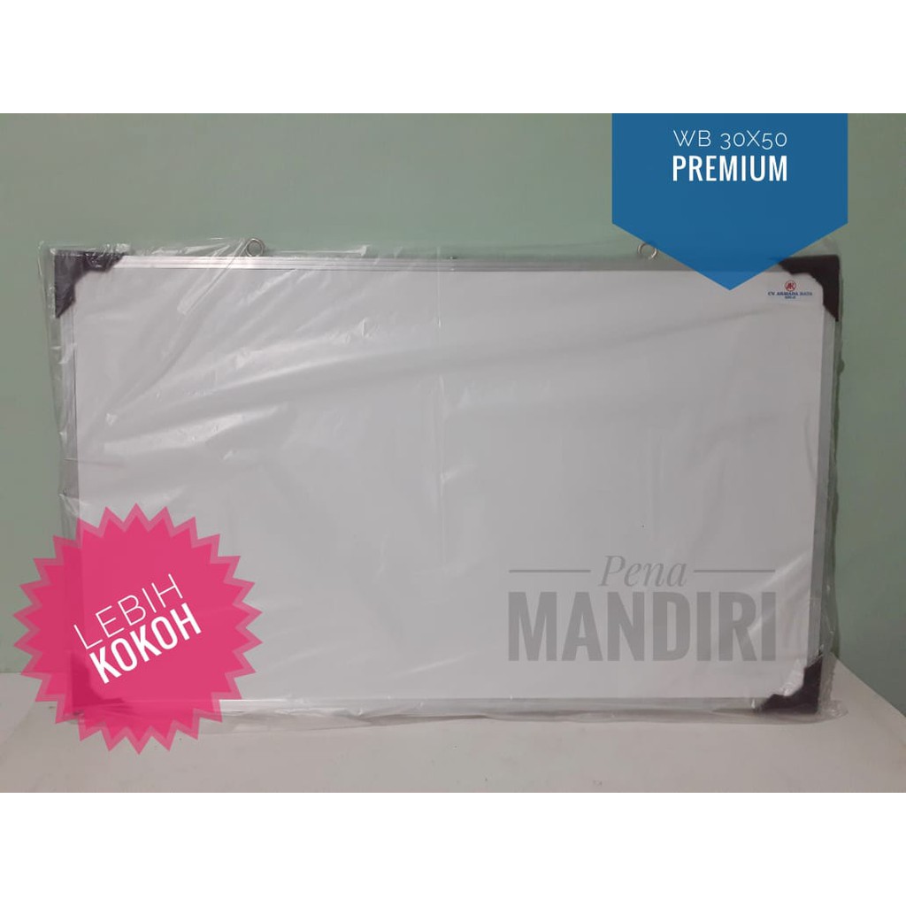 Papan Tulis Whiteboard 30x50 Premium