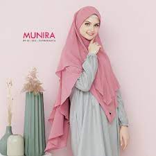Munira Ori Khimar Ceruty MH05 Double Layer Pet Antem dan Busa