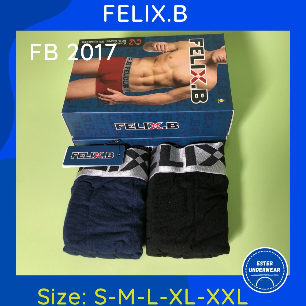 Celana Boxer Pria Felix.B FB 2017 ISI-2 PCS