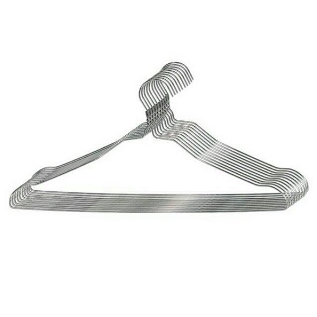 Gantungan Baju Hanger Baju Kawat Stainless Steel.