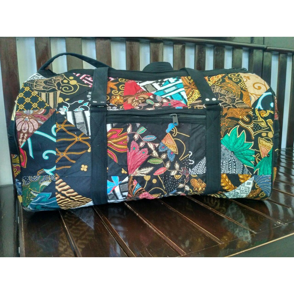 TAS TRAVEL BAG MODEL KENDANG NO 1(PJ 60CM) - TRAVELBAG JUMBO BATIK MURAH - KOPER ORGANIZER PRIA WANITA