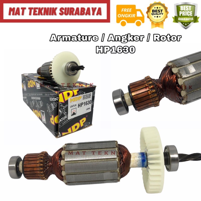 Armature / Angker / Rotor NDP Mesin Bor 16mm HP1630 HP 1630 Makita