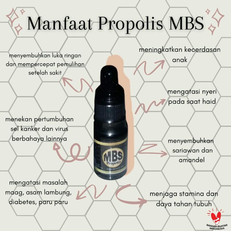 mbs propolis baik untuk kesehatan 1000% original
