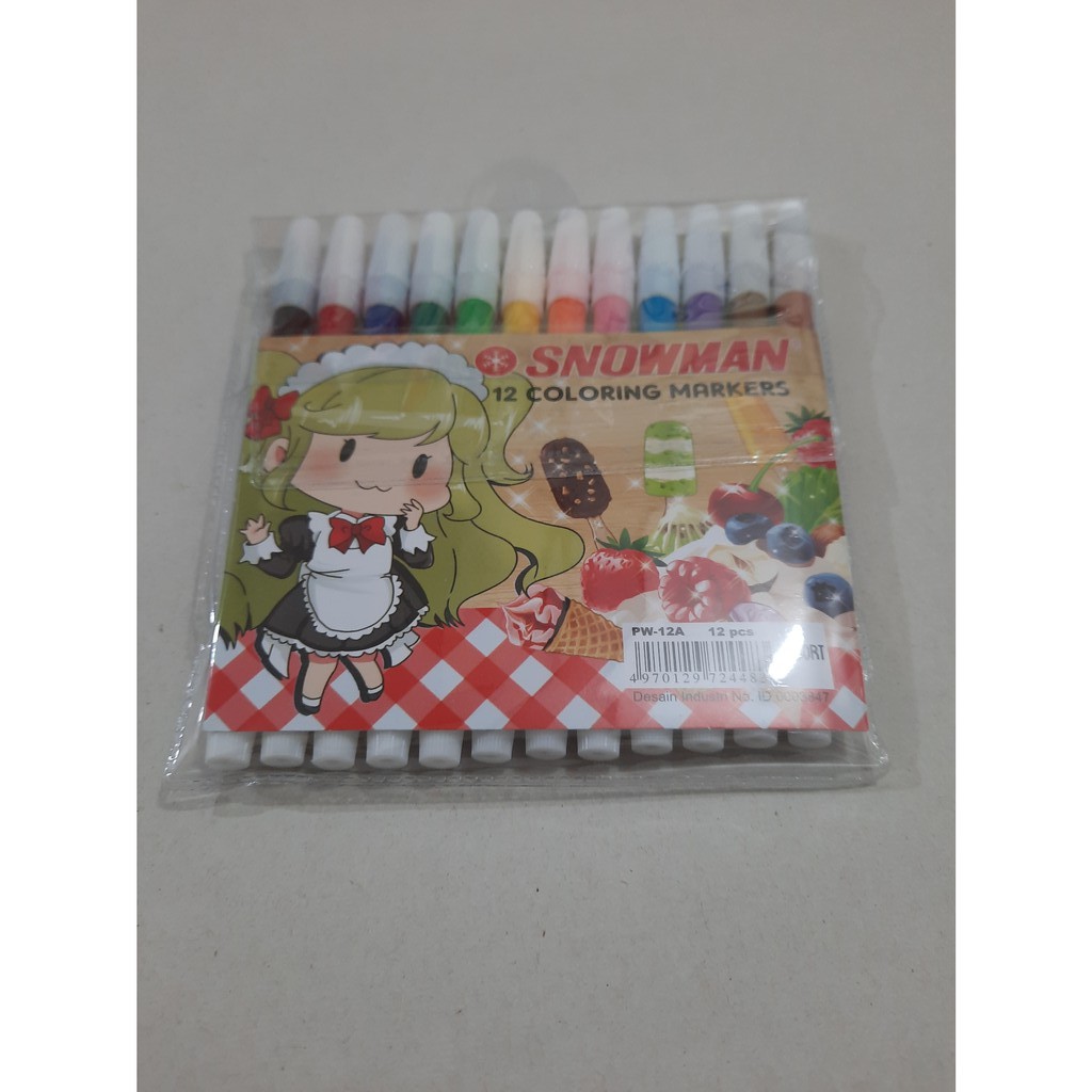 

SNOWMAN SPIDOL 12 WARNA