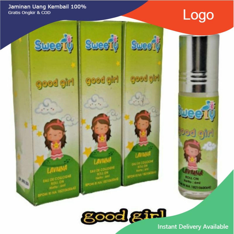 ROLL ON SWEETY ( GOOD GIRLS ) BABY ANAK BAYI DEWASA PRIA WANITA 6ML FREE BOX BPOM COD