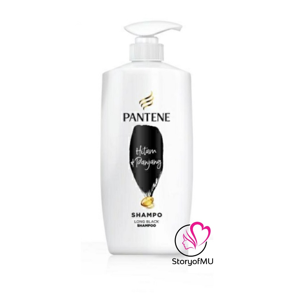 PANTENE Shampoo Conditioner 400ml 900ml - Rambut Rontok | Anti Ketombe | Rusak | Aqua Pure | Halus Lembut | Hitam Panjang | Lepek | Summer Hijab Hair Fall | Dandruff - Shampo Konditioner-Hitam & Panjang