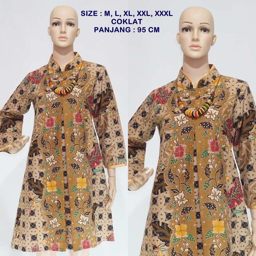 Atasan Tunik  Batik  Wanita Setaman DSC05454 Shopee  Indonesia