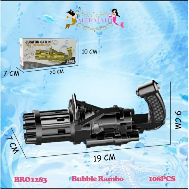 Mainan pistol tembak bubble