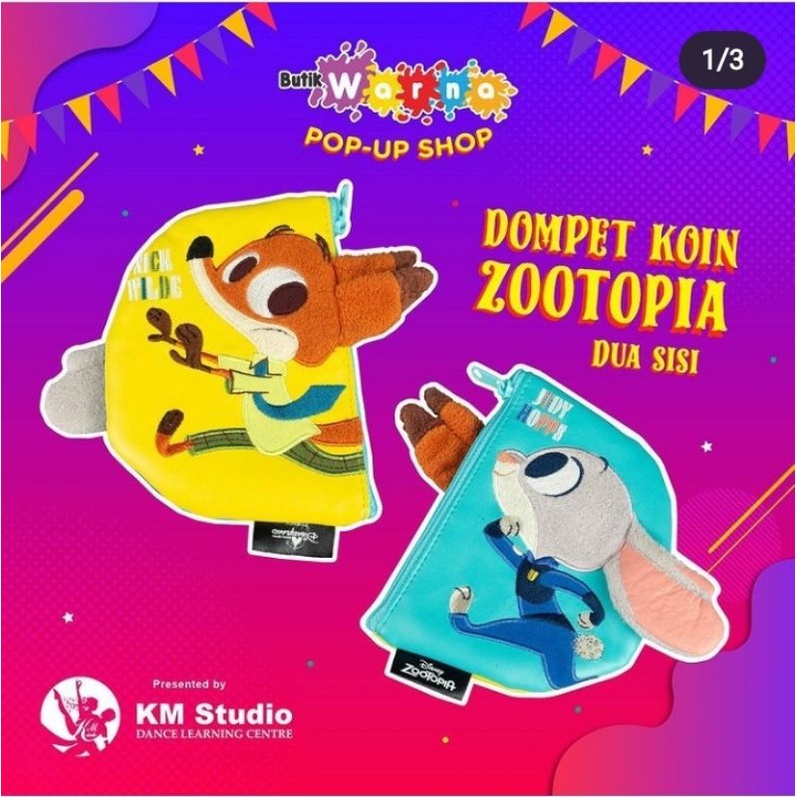 DisneyLand Dompet Koin Zootopia