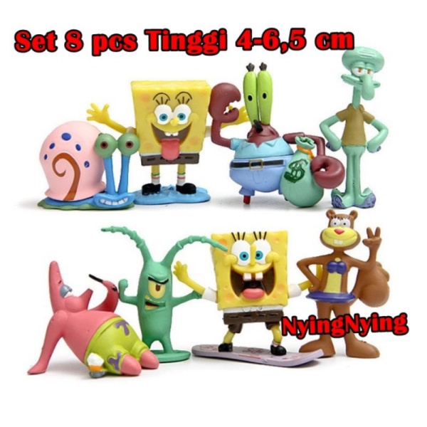 

Jual Mainan 8 Figure Kartun Murah Topper Cake Spongebob Set Isi