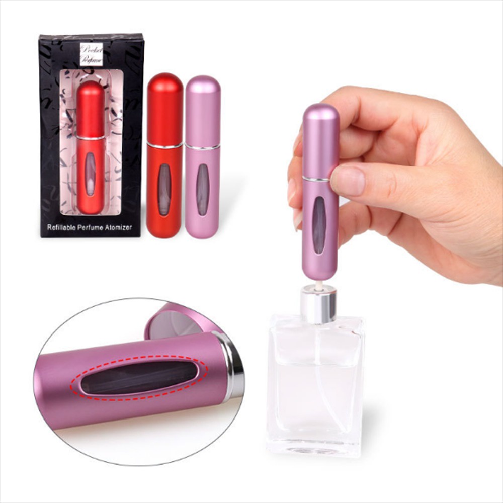 [BISA COD] Botol Parfum Spray Mini Refill / Parfum Atomizer Portable Isi Ulang 5ml Untuk Travel