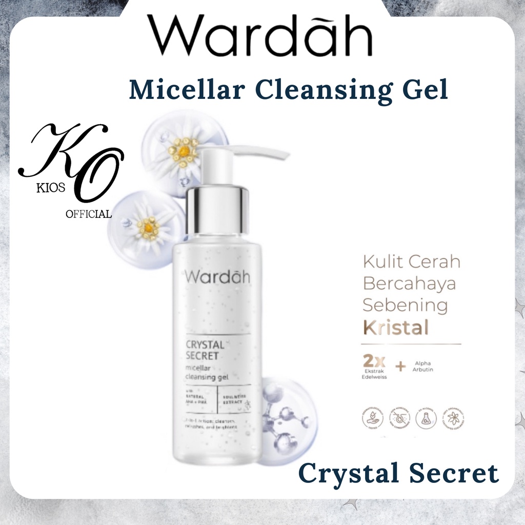 Wardah Crystal Secret Micellar Cleansing Gel 95ml