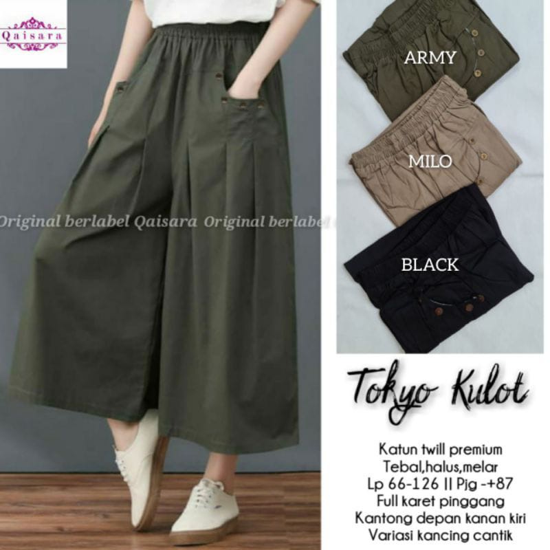 TOKYO KULLOT CELANA BAWAHAN WANITA KATUN TWILL PREMIUM FASHION PAKAIAN WANITA MURAH