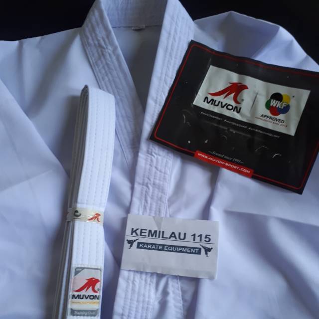 Baju Karate Muvon Pemula Training Club Muvon Tegi Muvon